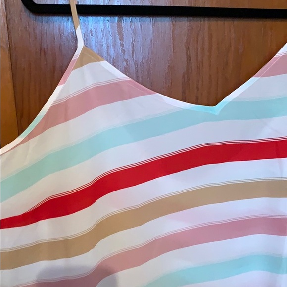 Multi Color Spaghetti Strap Tank - Picture 2 of 4